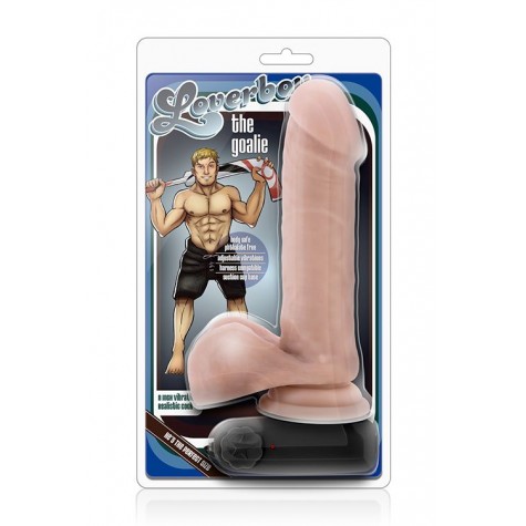 Телесный вибратор THE GOALIE 8INCH DILDO - 20,3 см.